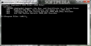 Microsoft Pvkimprt screenshot