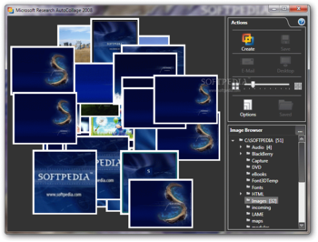 Microsoft Research AutoCollage screenshot
