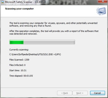 Microsoft Safety Scanner screenshot 3