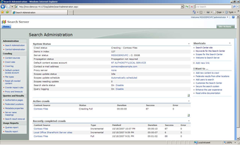 Microsoft Search Server Express 2010 screenshot 3