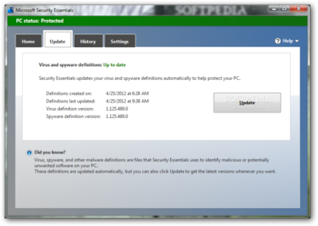 Microsoft Security Essentials screenshot 3