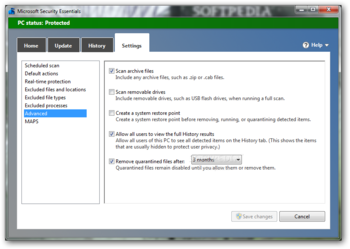 Microsoft Security Essentials screenshot 7