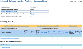 Microsoft Software Inventory Analyzer screenshot 7