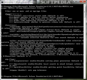 Microsoft Solver Foundation Express Edition screenshot
