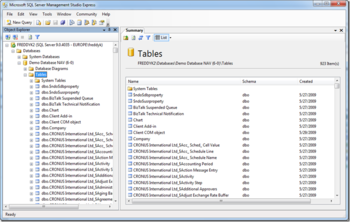 Microsoft SQL Server Management Studio Express screenshot