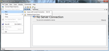 Microsoft SQL Server Management Studio Express screenshot 2