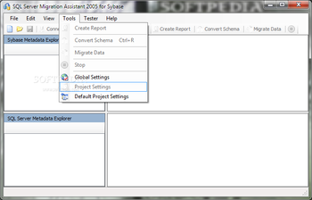 Microsoft SQL Server Migration Assistant for Sybase screenshot