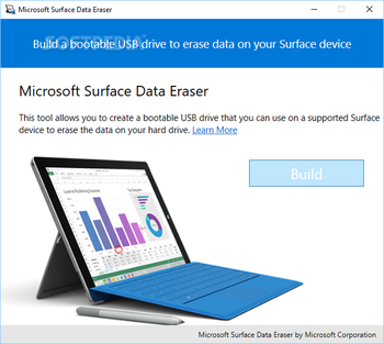 Microsoft Surface Data Eraser screenshot