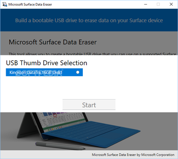 Microsoft Surface Data Eraser screenshot 2