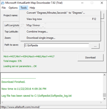 Microsoft VirtualEarth Map Downloader screenshot 2