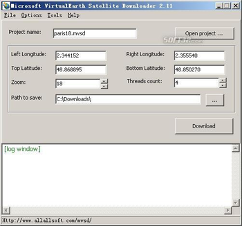 Microsoft VirtualEarth Satellite Downloader screenshot 3