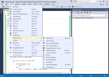 Microsoft Visual Studio Express screenshot 4