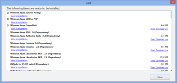 Microsoft Web Platform Installer screenshot 2