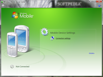 Microsoft Windows Mobile Device Center screenshot