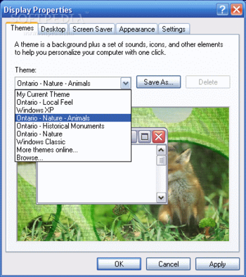 Microsoft Windows Theme Ontario screenshot 3