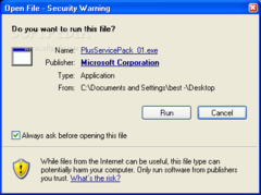 Microsoft Windows XP Plus! Service Pack screenshot 3