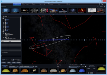 Microsoft WorldWide Telescope screenshot