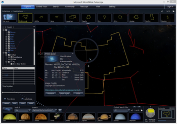 Microsoft WorldWide Telescope screenshot 2