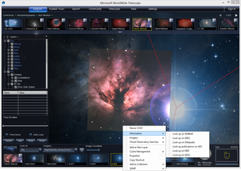 Microsoft WorldWide Telescope screenshot 3