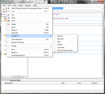 Microsoft XML Notepad screenshot 3