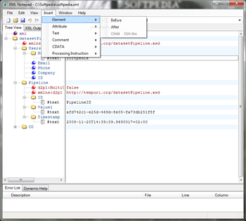 Microsoft XML Notepad screenshot 5