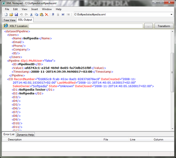 Microsoft XML Notepad screenshot 7