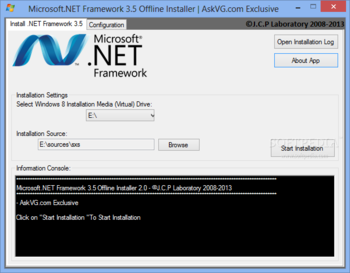 Microsoft.NET Framework 3.5 Offline Installer screenshot