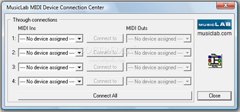 MIDI Connection Center screenshot
