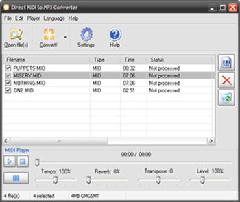 MIDI Converter by Pistonsoft screenshot