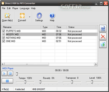 MIDI Converter by Pistonsoft screenshot 2