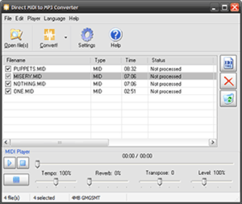 MIDI Converter by Pistonsoft screenshot 3