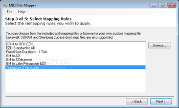 MIDI File Mapper screenshot 2