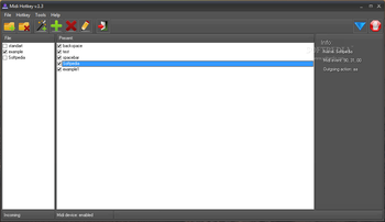 MIDI Hotkey Portable screenshot