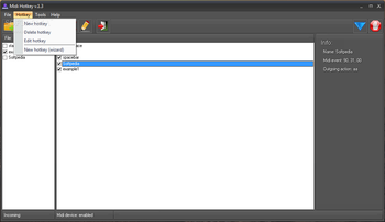 MIDI Hotkey Portable screenshot 2