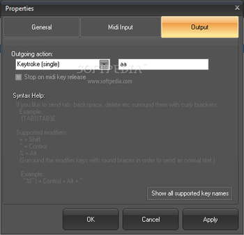 MIDI Hotkey Portable screenshot 5