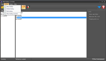 MIDI Hotkey screenshot 2