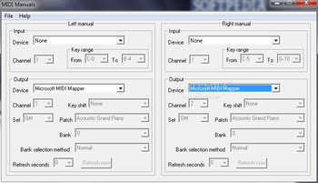 MIDI Manuals screenshot