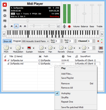 Midi Player screenshot