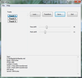 Midi refine screenshot