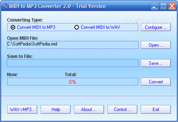 MIDI to MP3 Converter screenshot