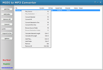 MIDI to MP3 Converter screenshot 2
