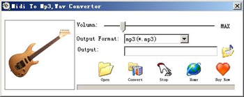 Midi To mp3 wav Convertor screenshot