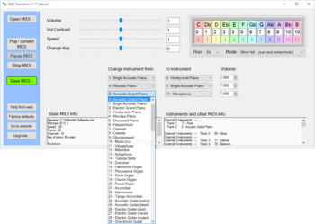 MIDI Transform screenshot 2