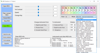 MIDI Transform screenshot 3