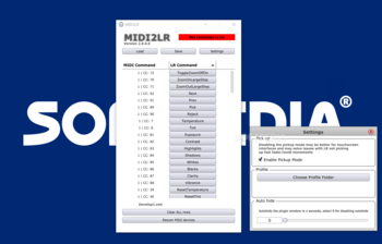 MIDI2LR screenshot 2