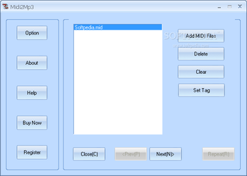 MIDI2Mp3 screenshot