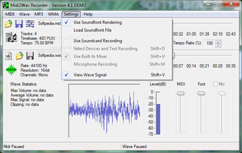 Midi2Wav Recorder screenshot 5