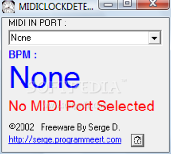 MIDIClockDetect screenshot