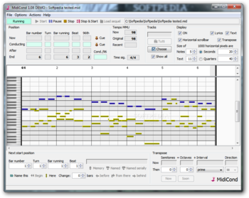 MidiCond screenshot