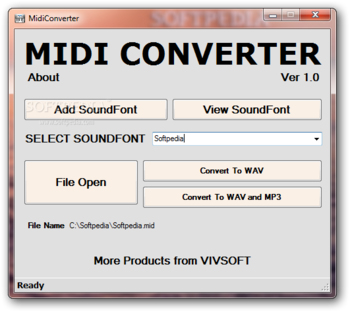 MidiConverter screenshot